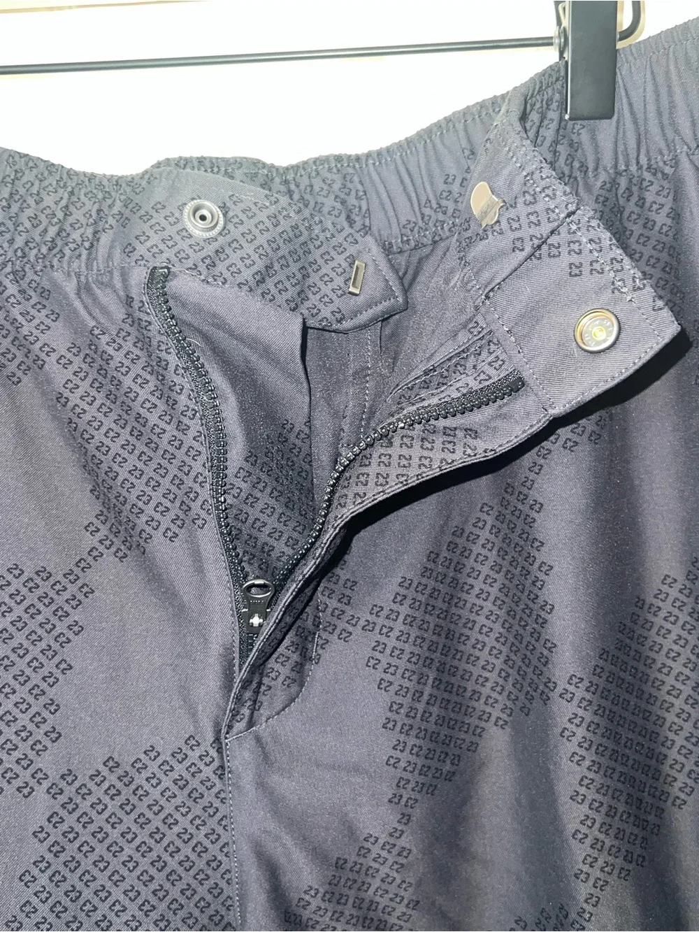 Nike Air Jordan Dri-Fit Golf Shorts Diamond Print Black Size XL